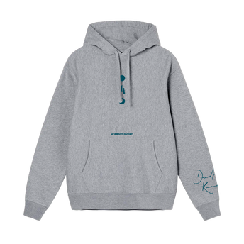 MOMENTS PASSED GREY HOODIE Front