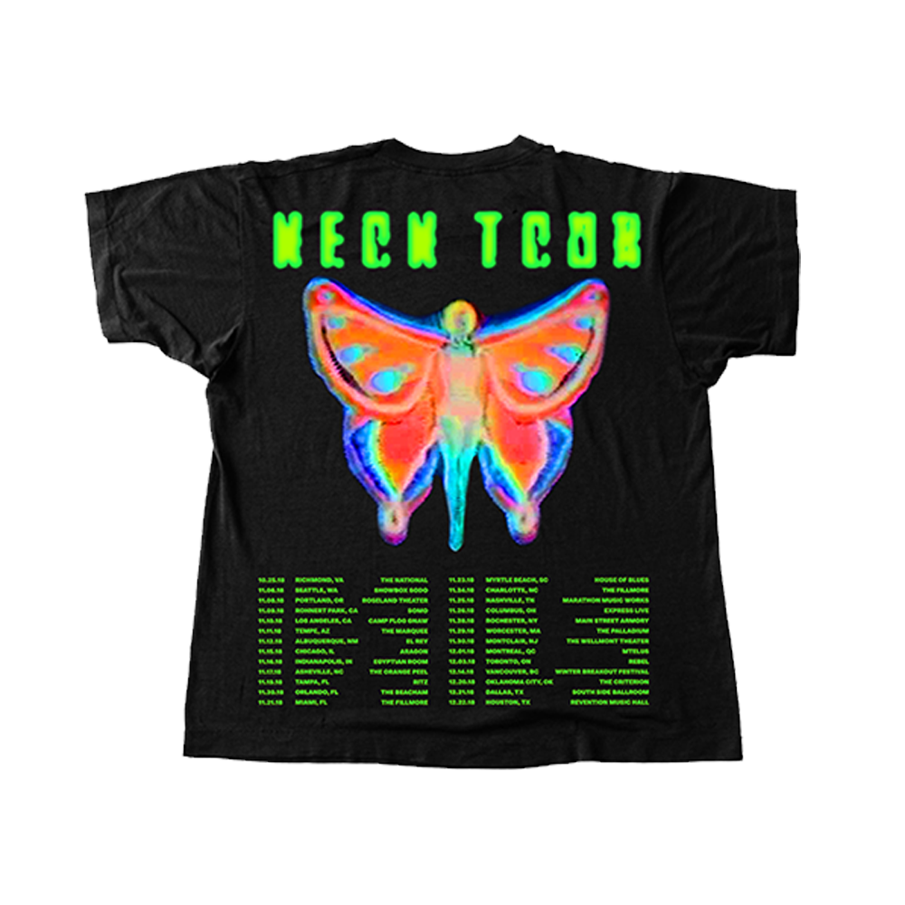 Neon Butterfly Tee back