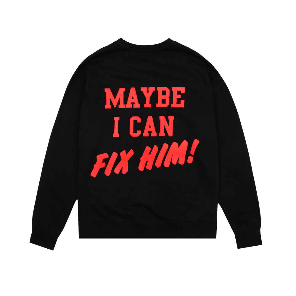 maybe i can fix him! pullover crewneck