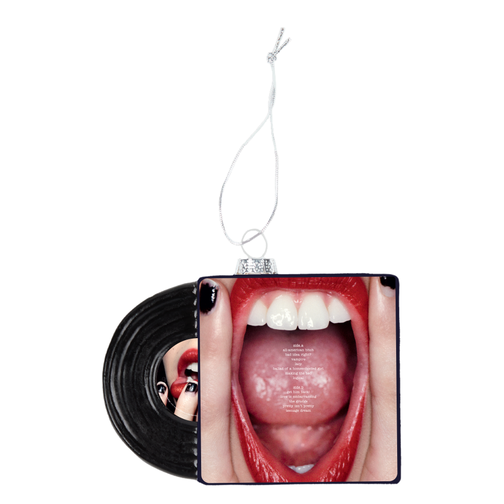 GUTS Vinyl - Glass Holiday Ornament back