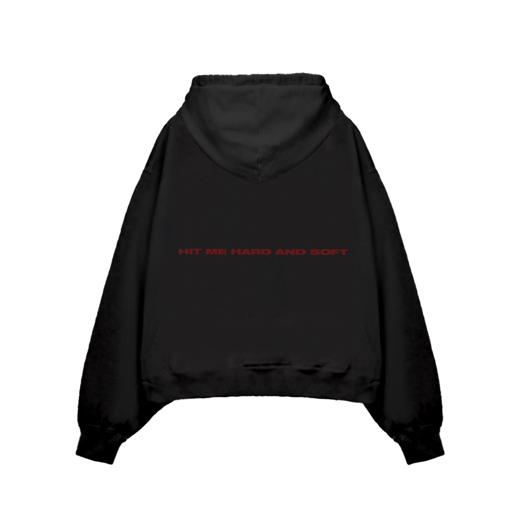 HIT ME HARD AND SOFT Black Cover Pullover Hoodie Interscope Records