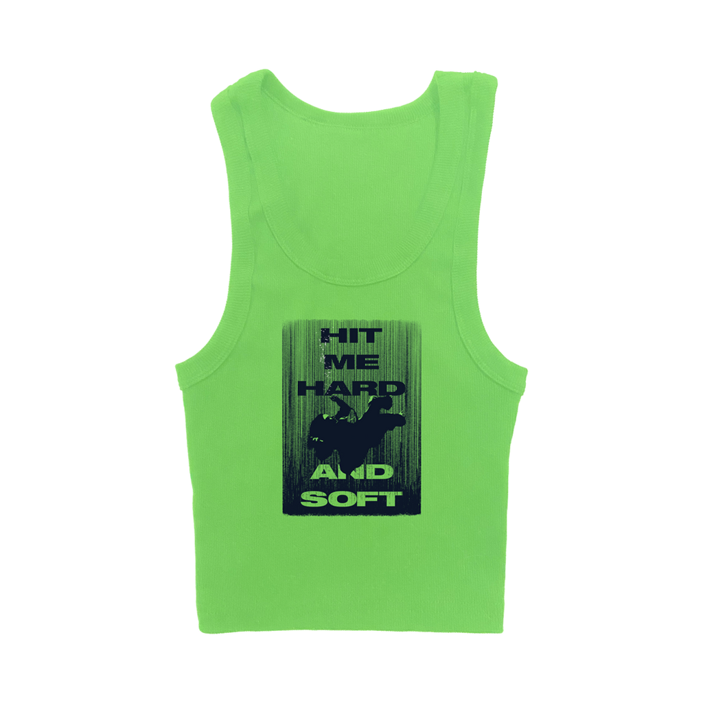 HIT ME HARD AND SOFT Green Crop Tank – Interscope Records