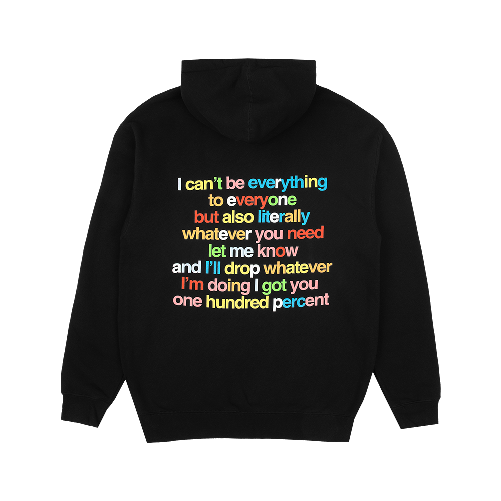 Everything to Everyone Hoodie Black Back