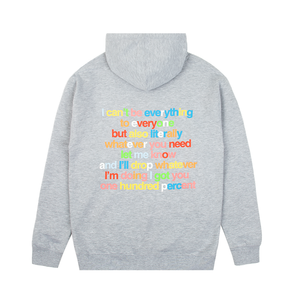 Everything to Everyone Hoodie Grey Back