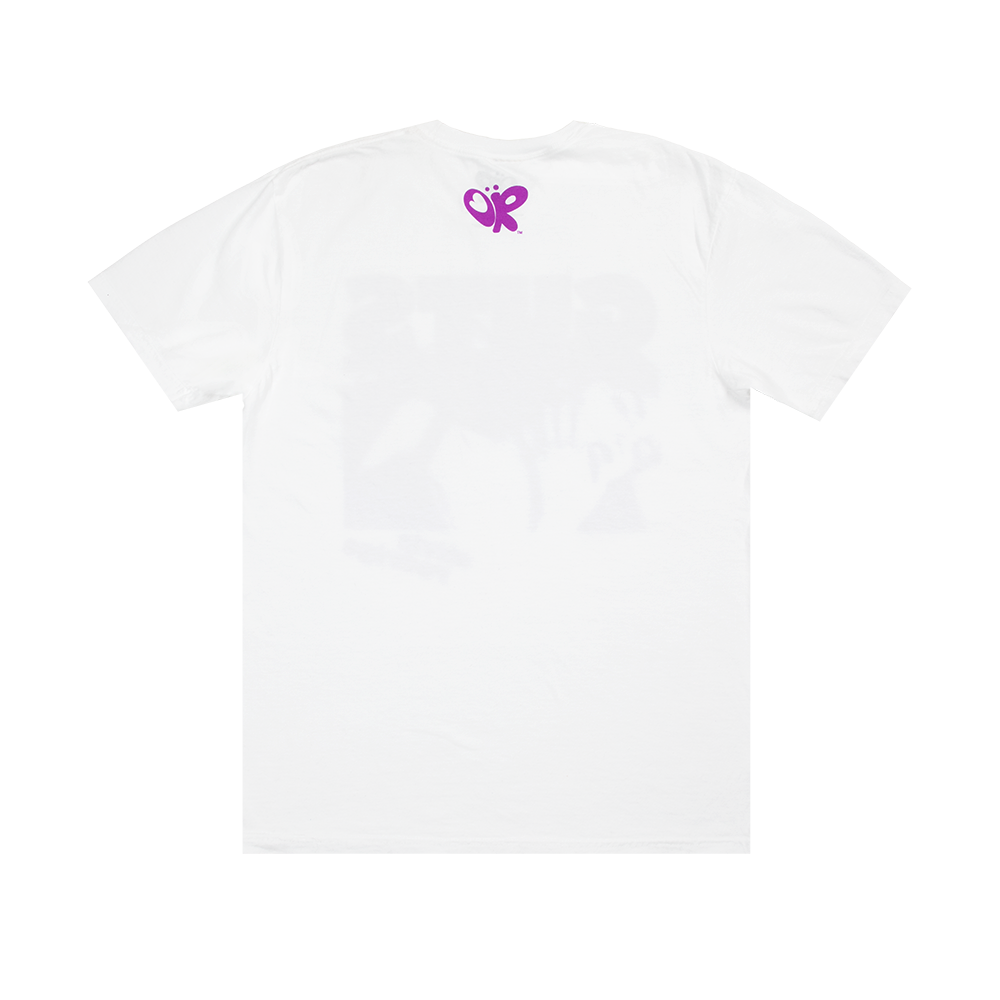 Olivia Rodrigo - white glittering GUTS t-shirt back