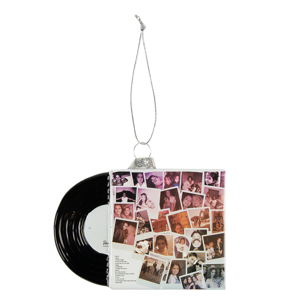 Rare Vinyl - Glass Holiday Ornament