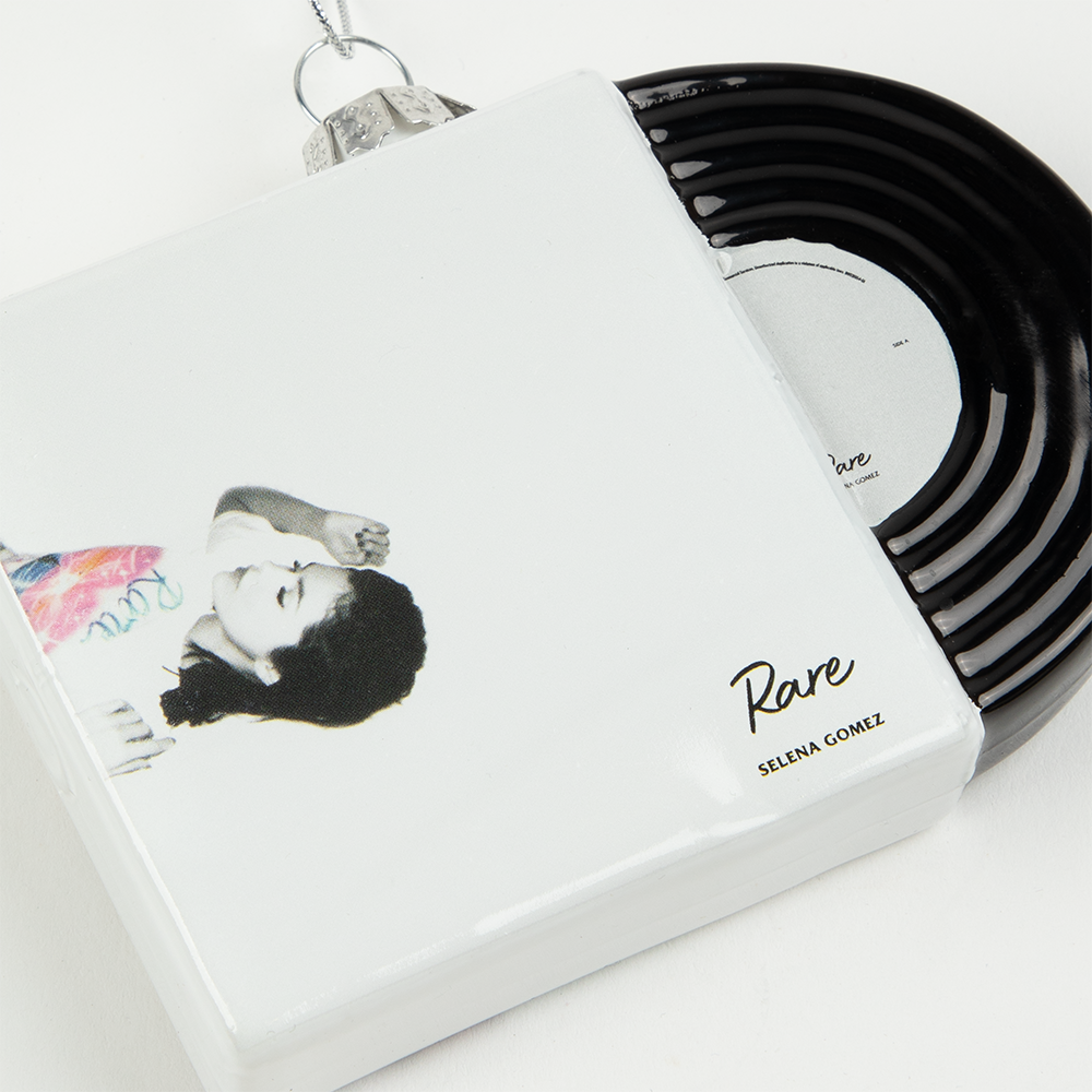 Rare Vinyl - Glass Holiday Ornament