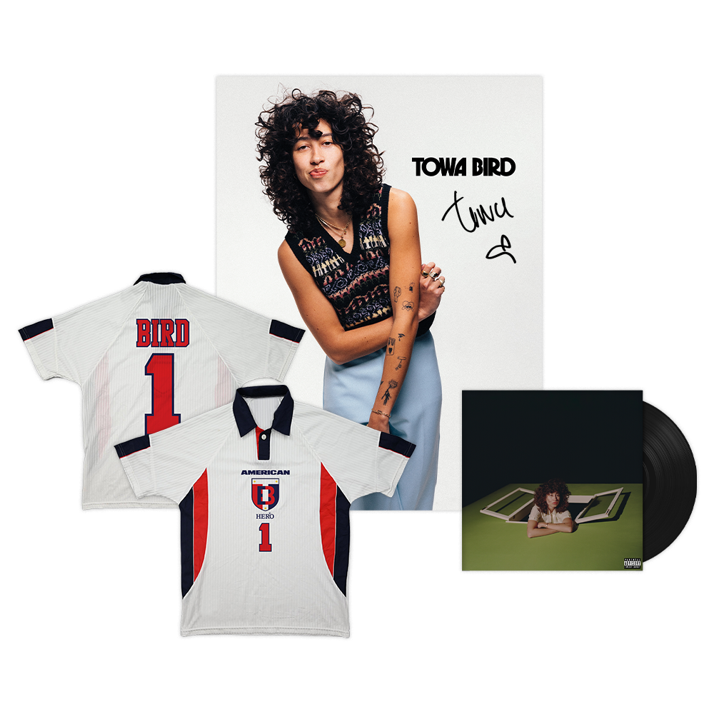 American Hero Vinyl + Soccer Jersey + Signed Poster