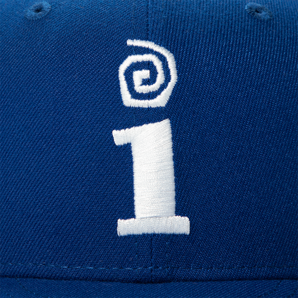 Interscope x New Era 59Fifty - Royal front detail