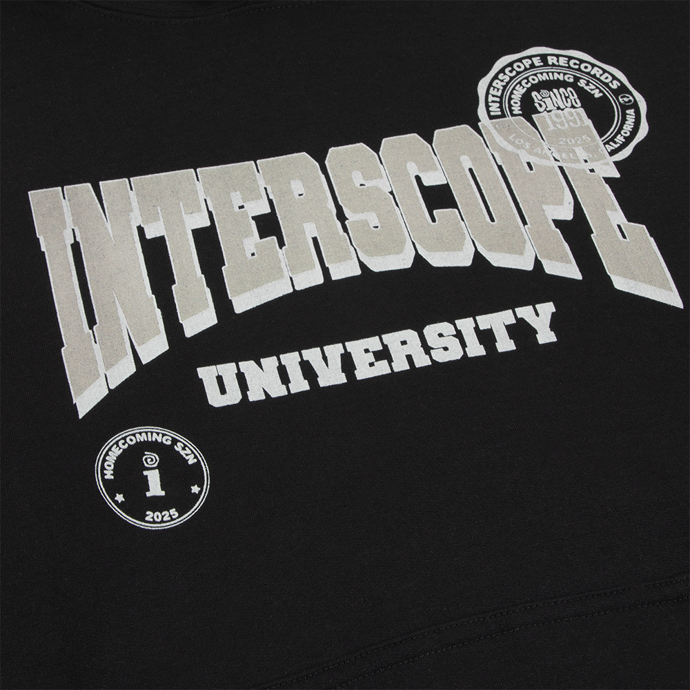 Interscope Black University Hoodie