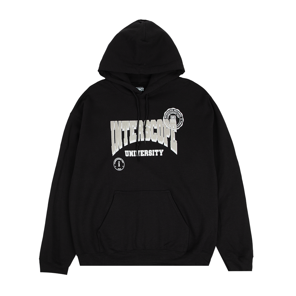 Interscope Black University Hoodie