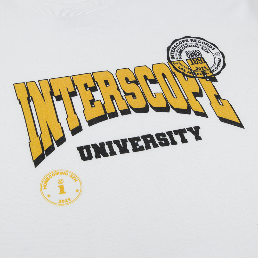 Interscope Yellow University T-shirt