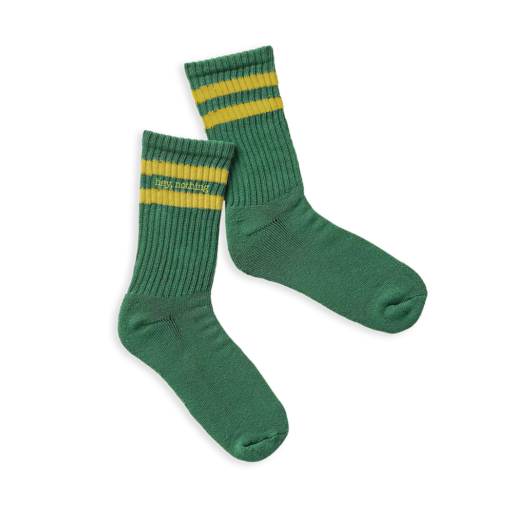 hey, nothing Logo Crew Socks