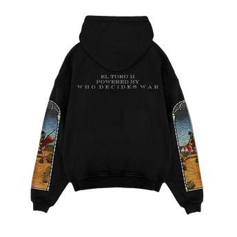 Who Decides War x EST Gee El Toro Stained Glass Hoodie (Black) back