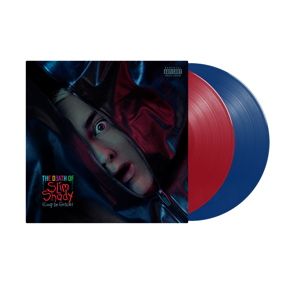 The Death of Slim Shady (Coup de Grâce) Standard Red & Blue Opaque Vinyl 2LP