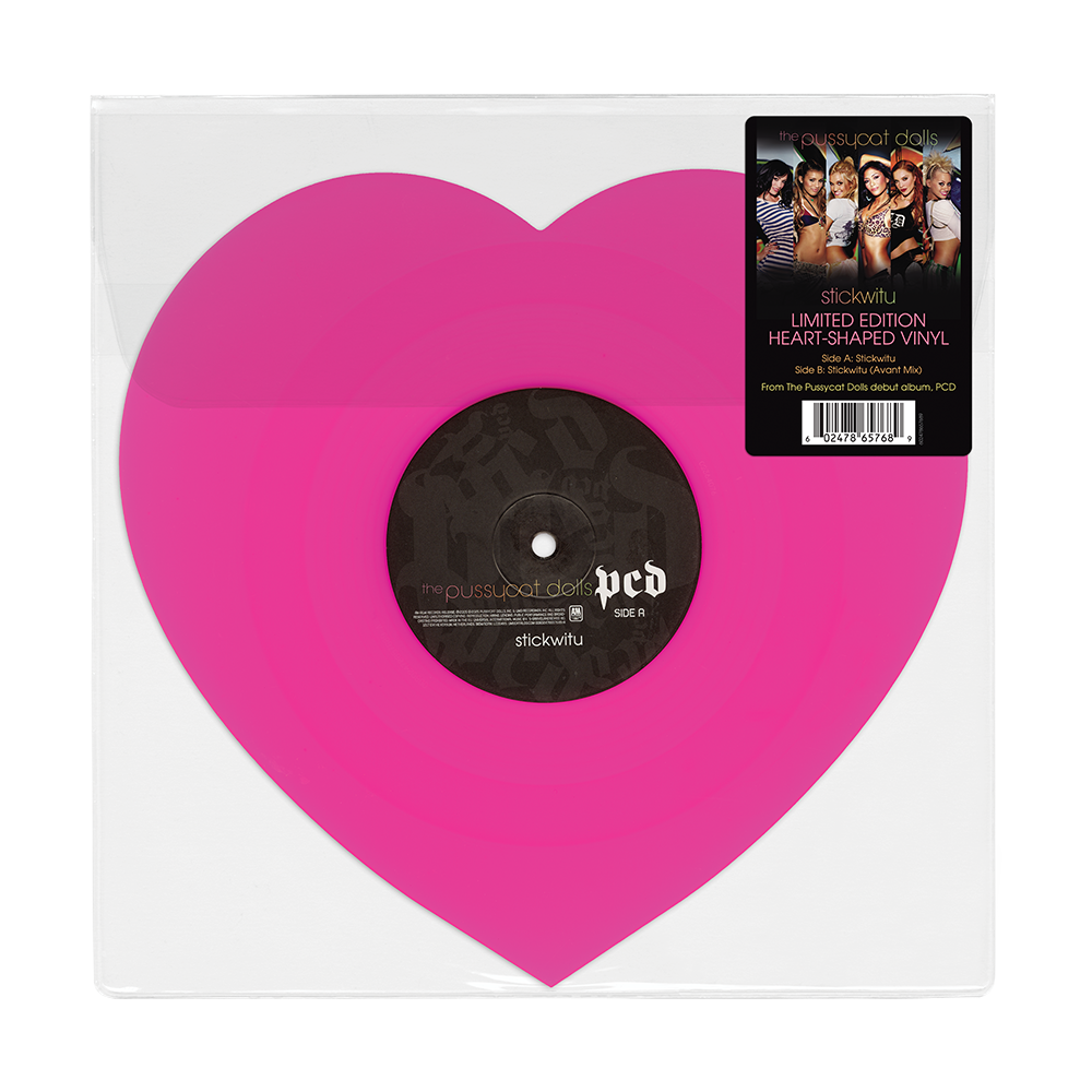 Stickwitu - Heart-Shaped Pink Die-Cut Vinyl - Interscope Records Stickwitu - Heart-Shaped Pink Die-Cut Vinyl - Interscope Records