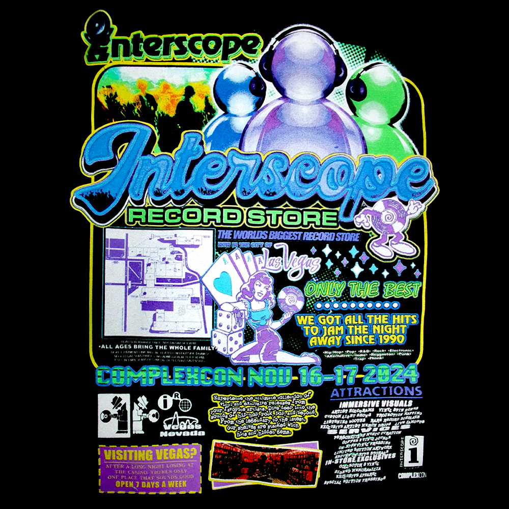 Interscope Record Store - Rave Tee Back Detail