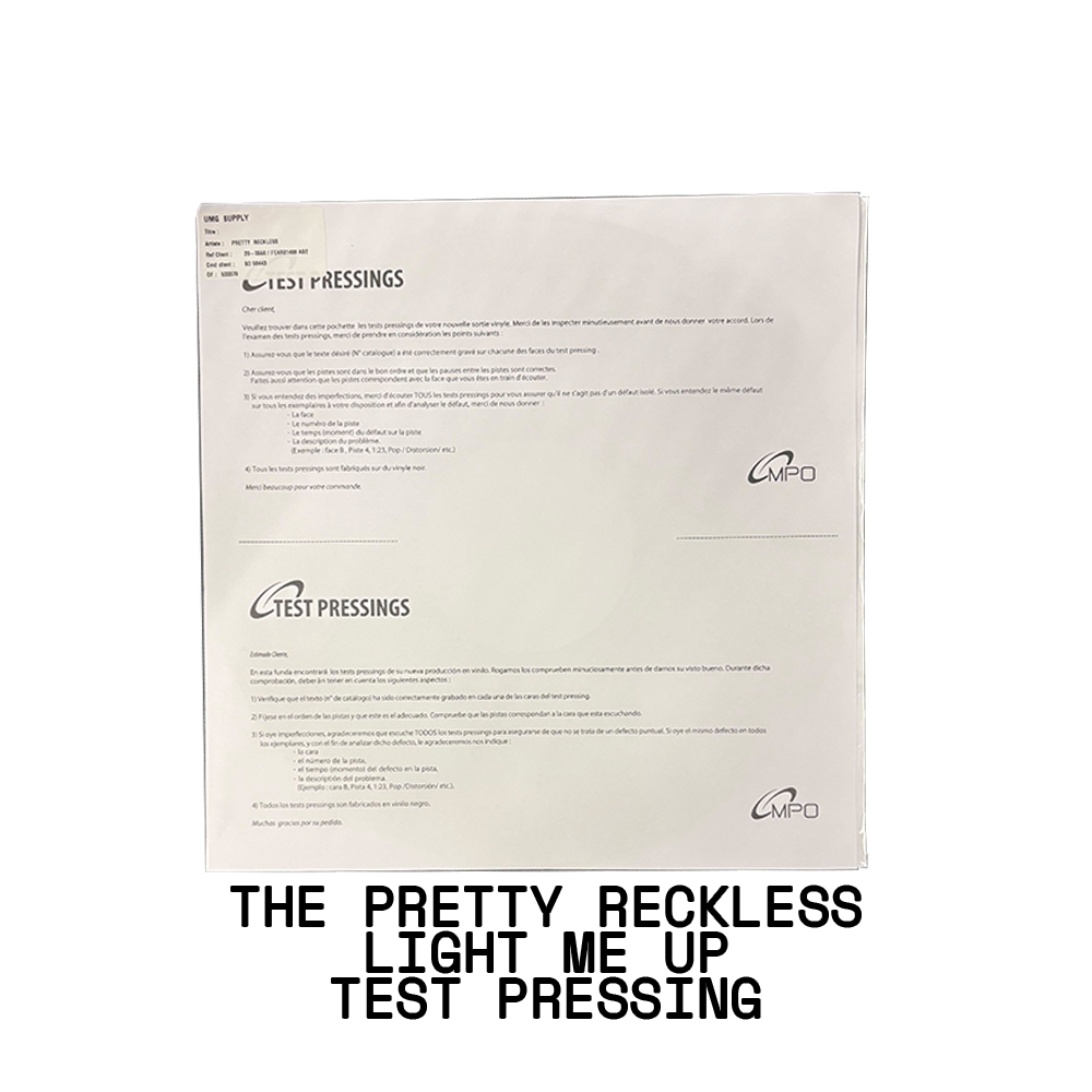 Light Me Up Test Pressing