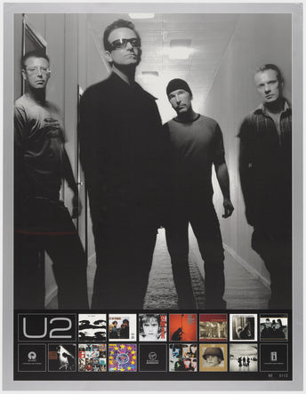 U2 Discography Vintage Poster