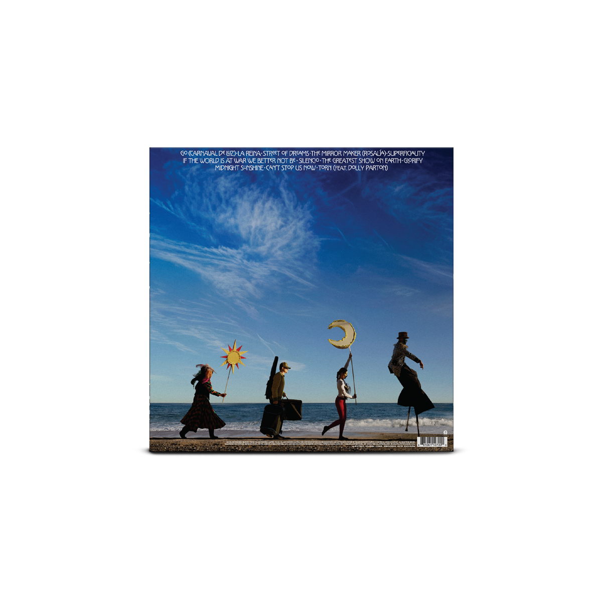 Carnaval De Luz Dark Blue Marble Vinyl Back