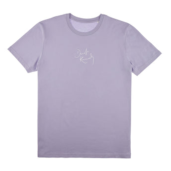 You Won’t Go Lonely Lilac Tee Front