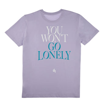 You Won’t Go Lonely Lilac Tee Back
