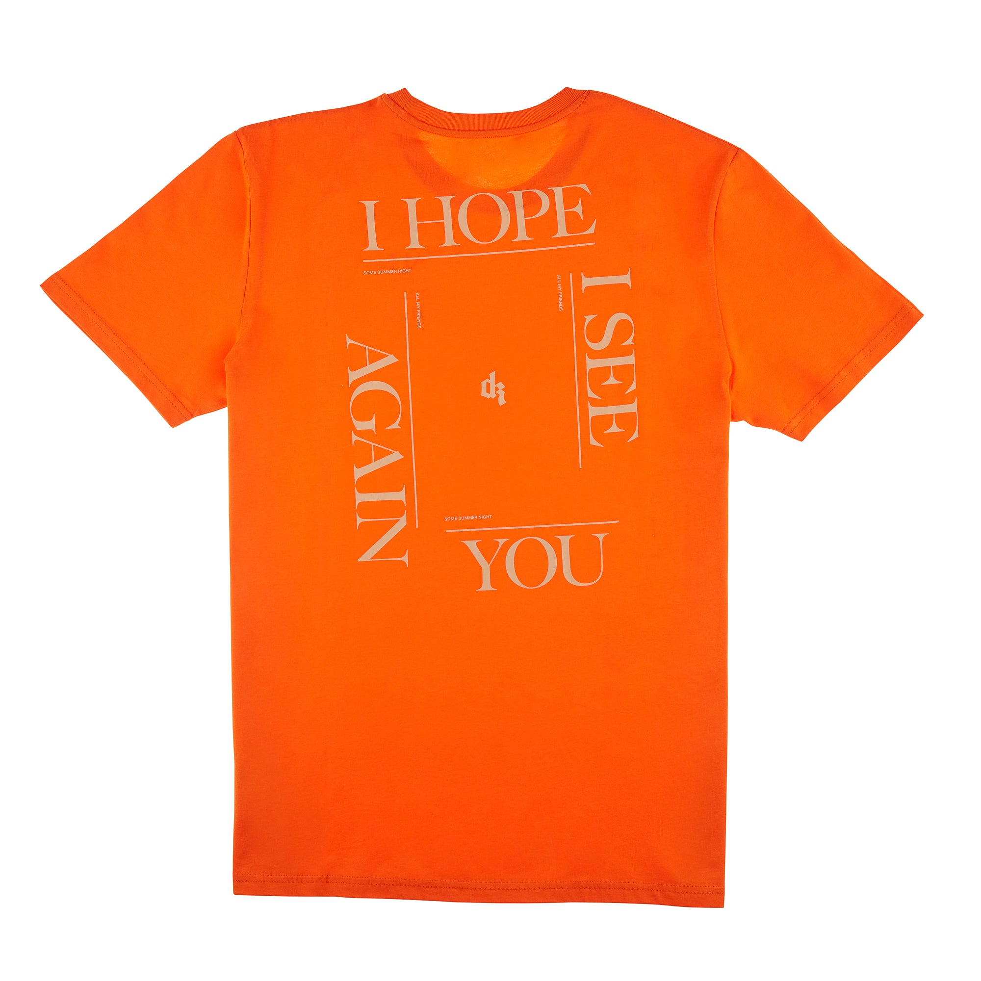 All My Friends Orange Tee Back