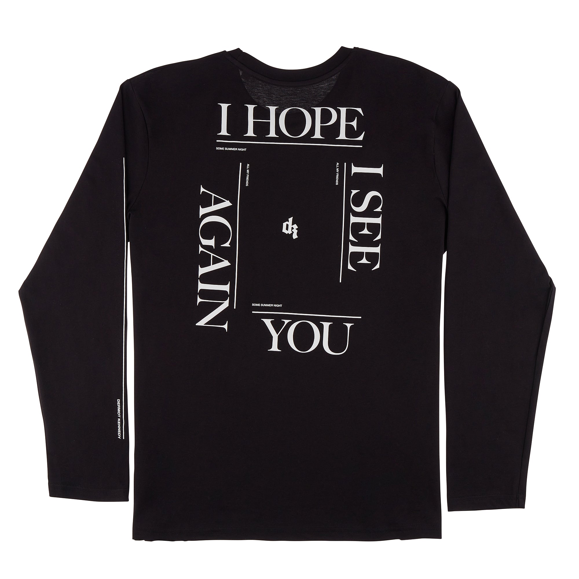 All My Friends Black Longsleeve Tee Back