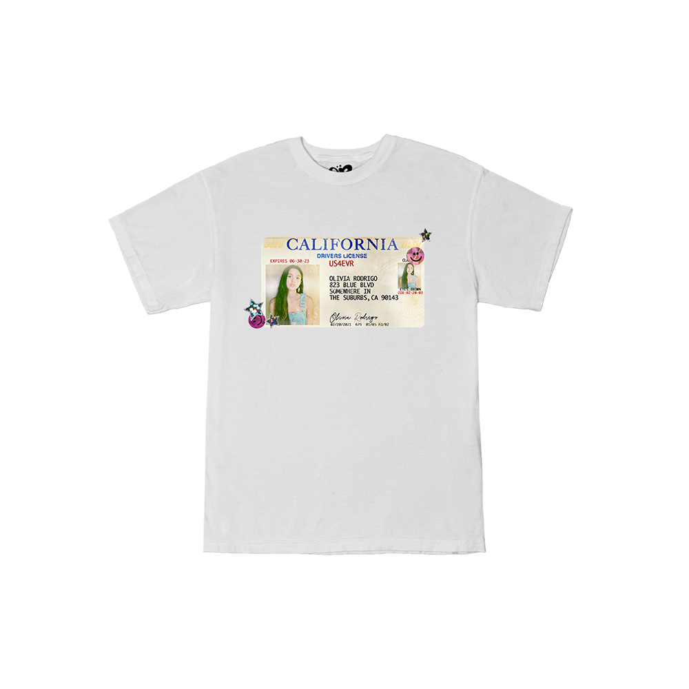 Drivers License 23 White T-Shirt