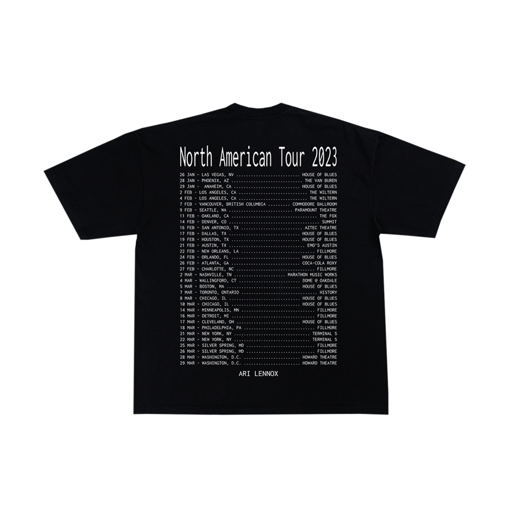 A/S/L Album Cover Tour T-Shirt Back