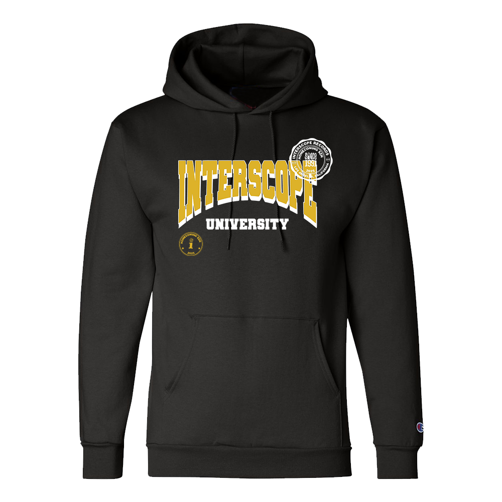 Interscope Black University Hoodie