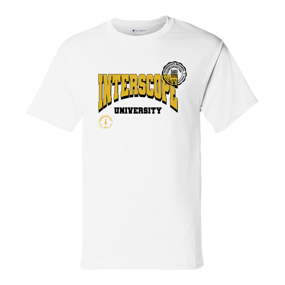 Interscope Yellow University T-shirt
