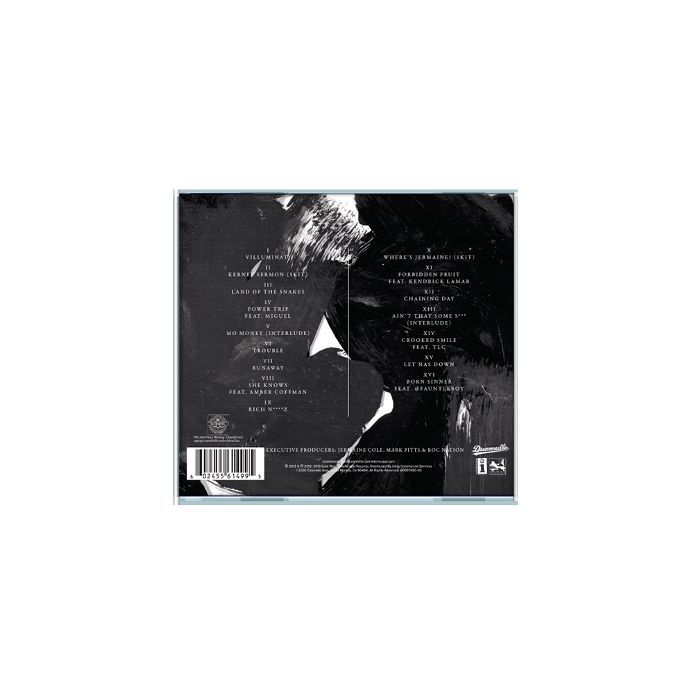 Born Sinner Standard CD Back