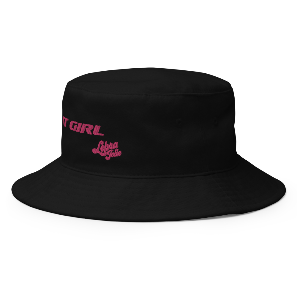 "It Girl" Black Bucket Hat 2