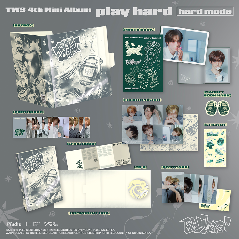 TWS 4th Mini Album 'play hard' hard mode - Interscope Records TWS 4th Mini Album 'play hard' hard mode - Interscope Records