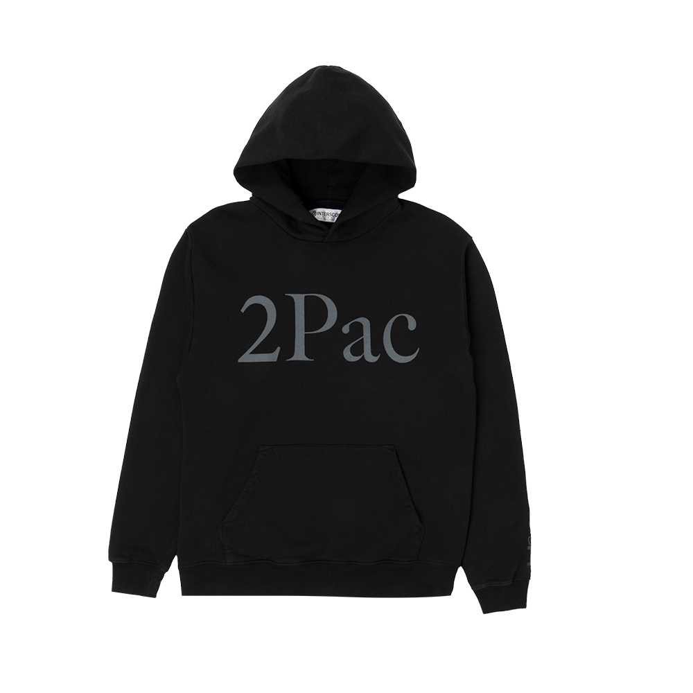 Fragment x 2Pac Black Hoodie Front