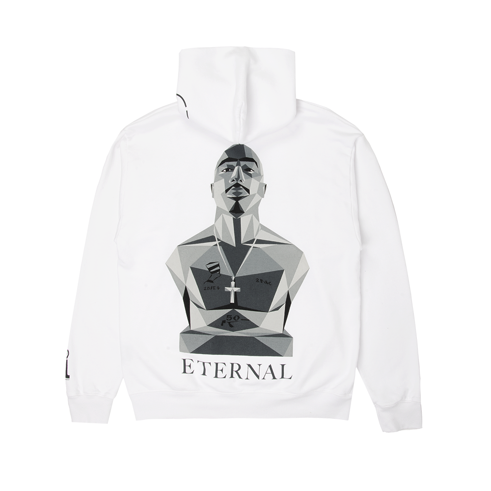 White tupac deals hoodie