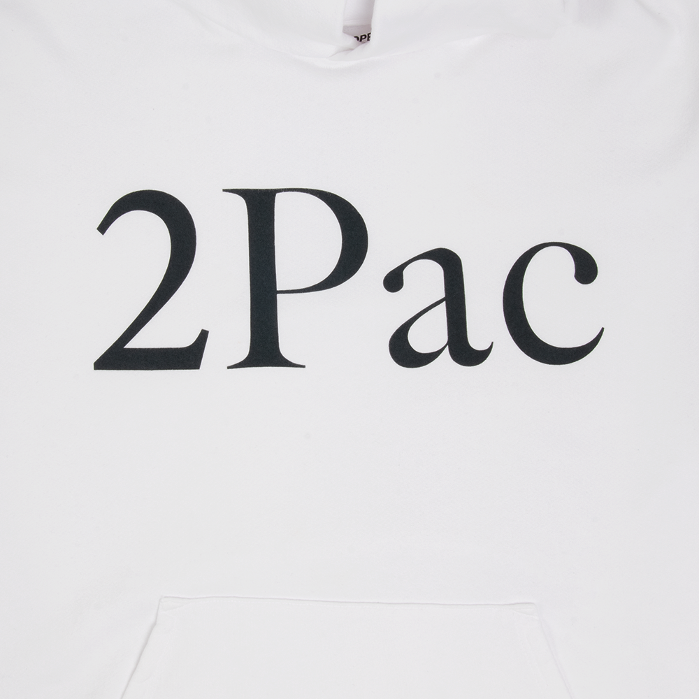 2Pac Fragment x 2Pac White Hoodie Interscope Records
