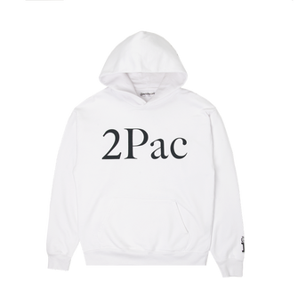 Fragment x 2Pac White Hoodie Front