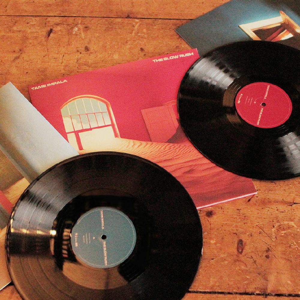 ワールドワイド2LP Tame Impala The Slow Rush 7757956  Records, Interscope Records, Fiction Records, Caroline International /00 Tame Impala – The Slow Rush – CD (Album, Stereo), 2020