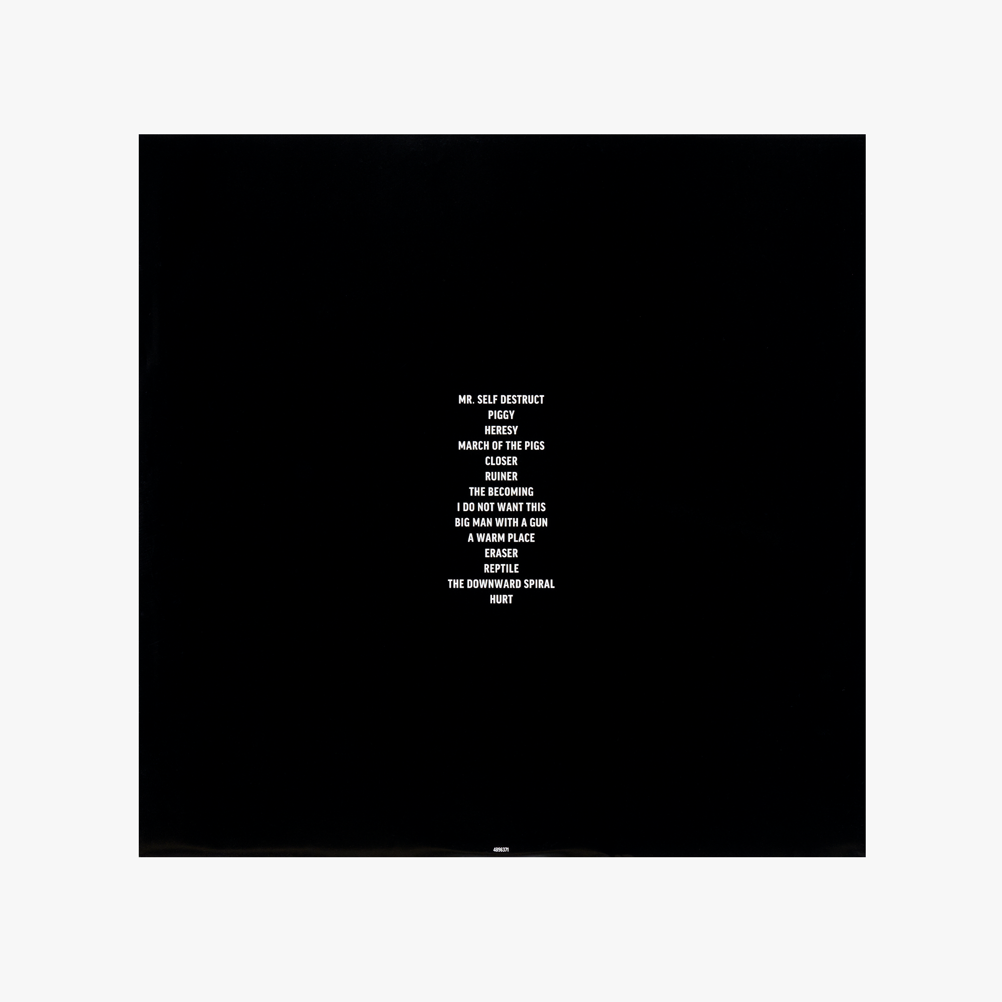 Nine Inch Nails The Downward Spiral by Richard Prince Gallery