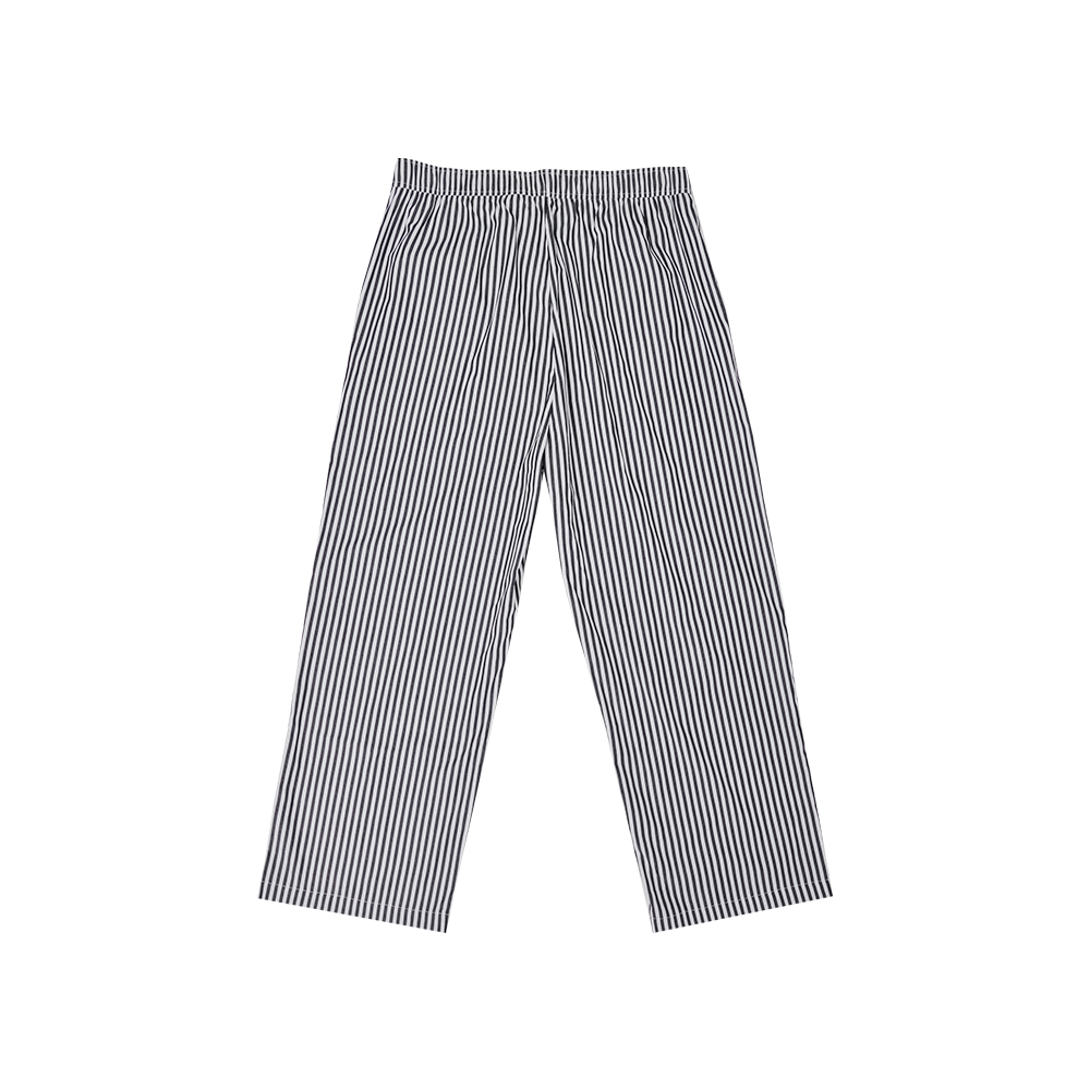 Black and white striped pants (vertical and horizontal) wide leg