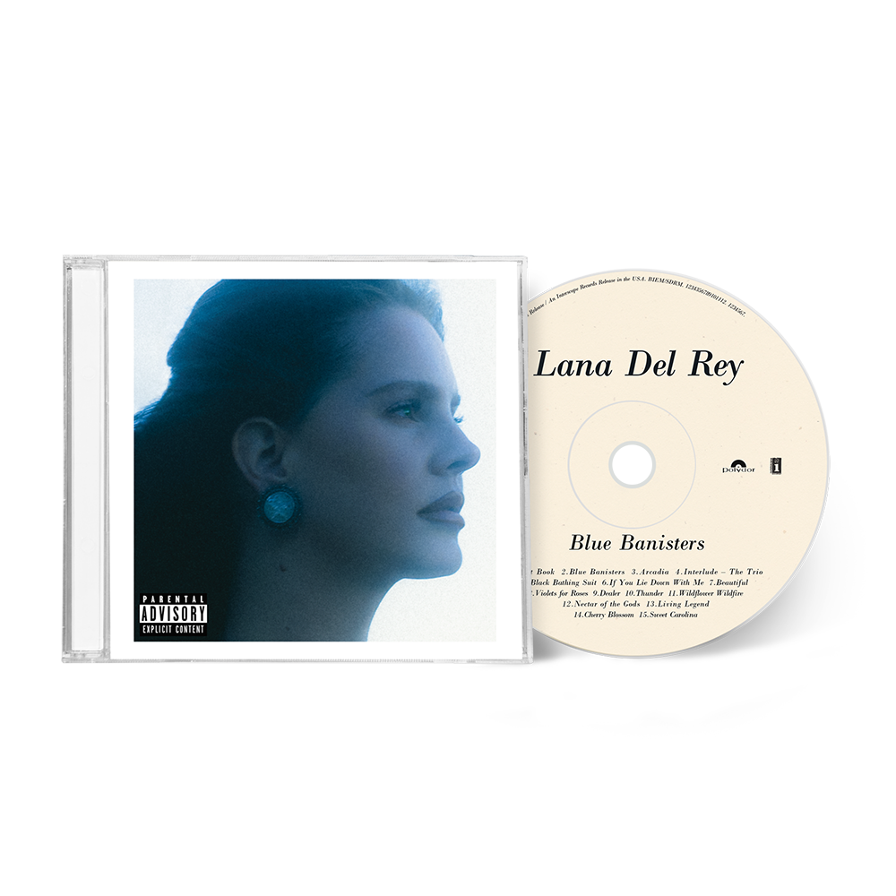 Lana del Rey CD / blue banisters / aesthetic png