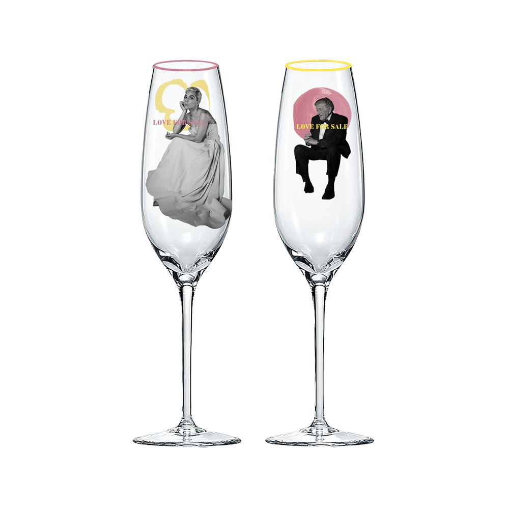 Love For Sale Champagne Flutes