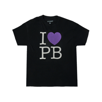 I <3 PB Black T-Shirt Front