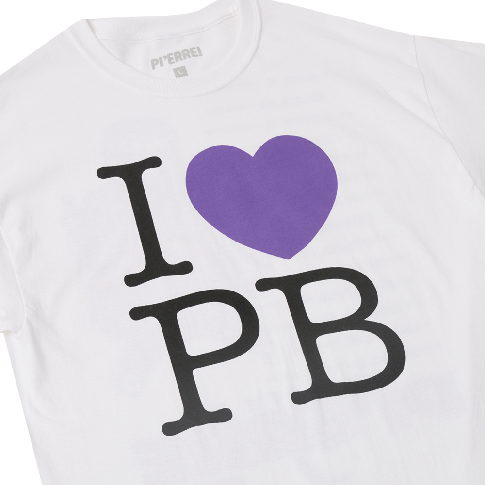 I <3 PB White T-Shirt DETAIL