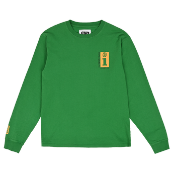 Interscope Longsleeve T-Shirt - Green and Yellow - Front