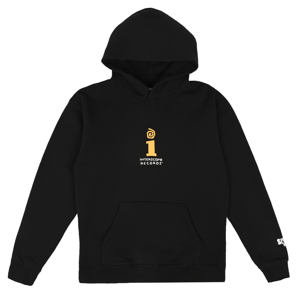 Interscope Hoodie - Black and Yellow - Front