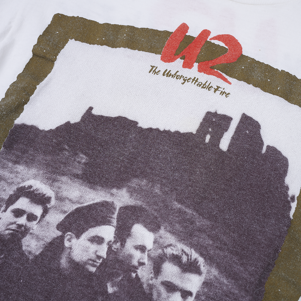 U2 The Unforgettable Fire Vintage T-Shirt - Interscope Records U2 The Unforgettable Fire Vintage T-Shirt - Interscope Records