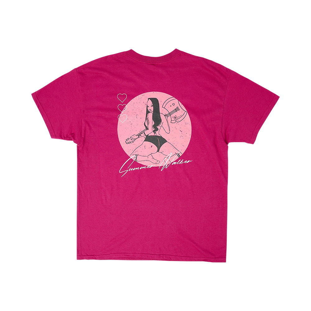 Over It T-Shirt (Magenta) Back